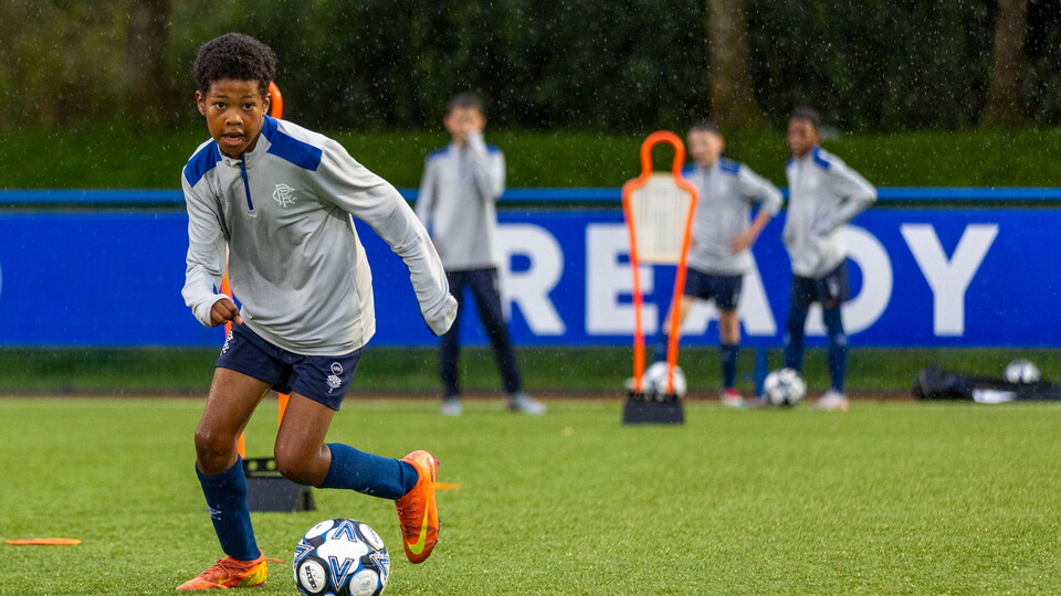 Rangers Boys Academy Training at the Rangers Training Centre.