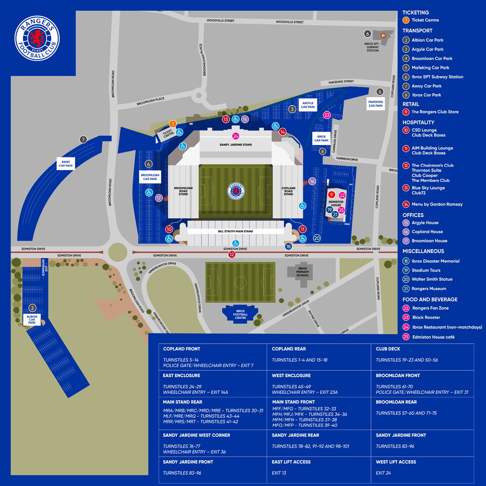 Ibrox Stadium Map