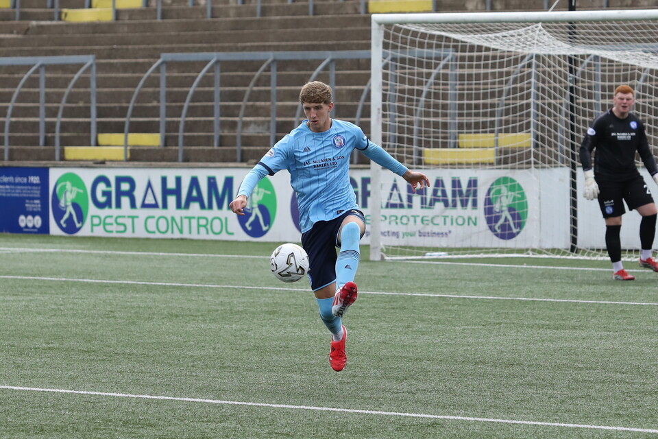 Jack Wyllie in action for Forfar Athletic