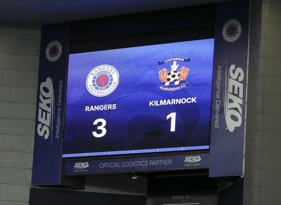 101026 Rangers vs Kilmarnock