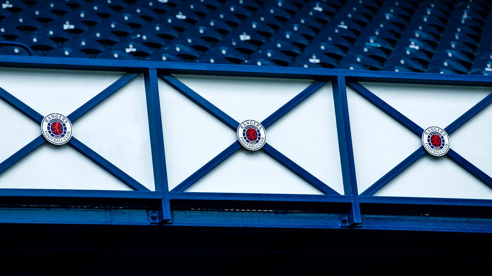 Rangers Crest on Main Stand