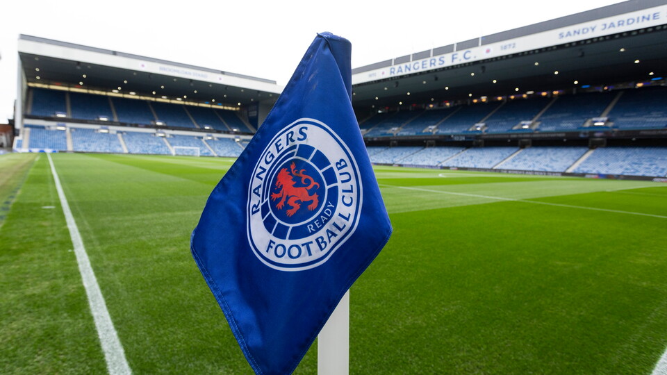 Corner flag at Ibrox Stadium