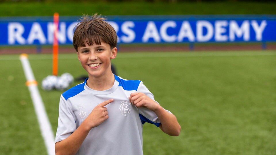 Rangers Boys Academy Training at the Rangers Training Centre.