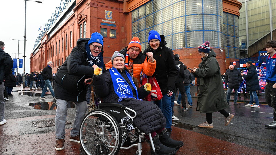 Fans at Ibrox