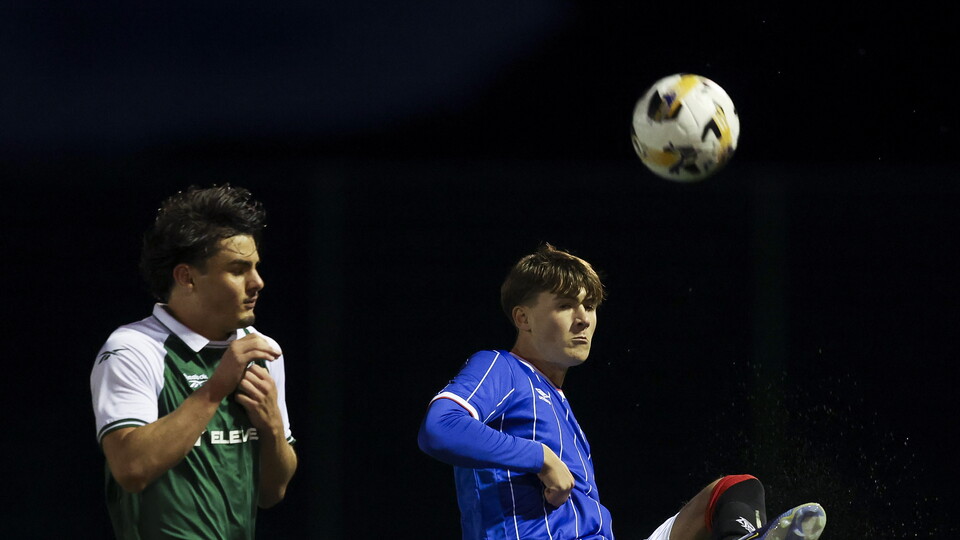 Lyle Wark in action against Hibernian Under-19s