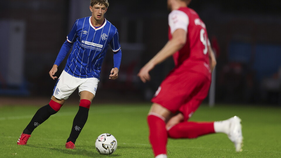 Jack Wyllie in action against Stirling Albion
