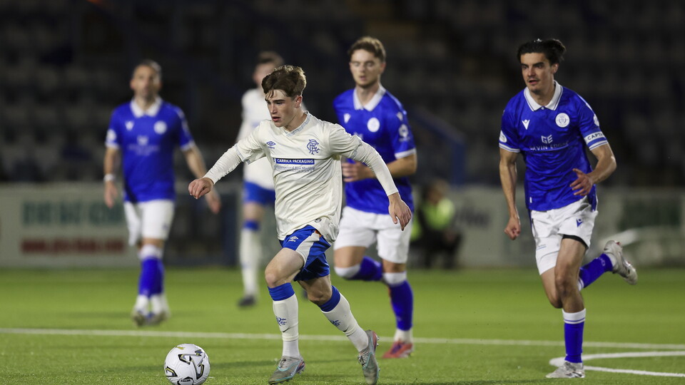 Ashton Patton in action against Queen of the South