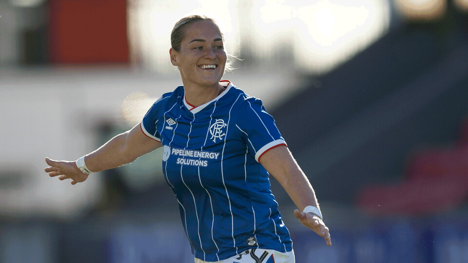 181026-Rangers-WFC-vs-Hibernian,-Katie-Wilkinson-Second-Goal-Celebration