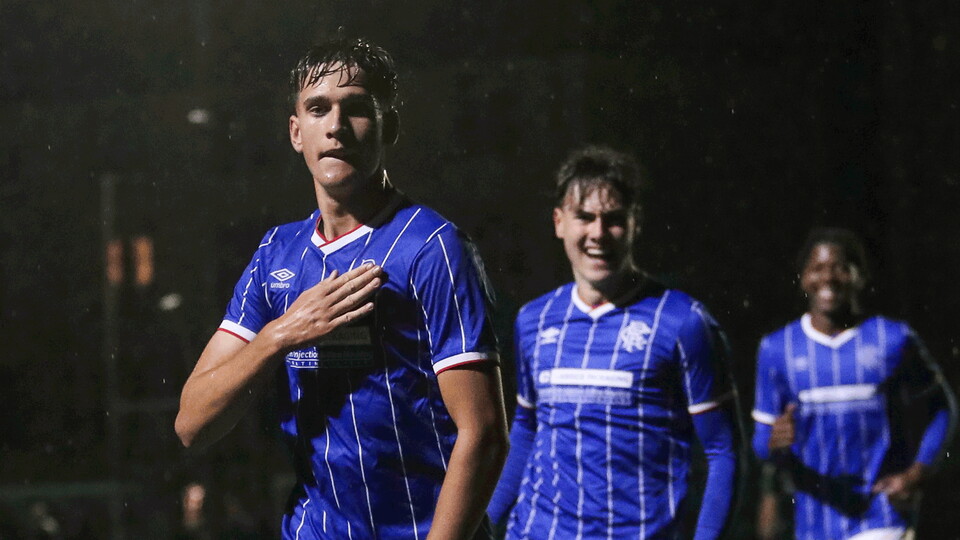 231026-Dundee-United-u18-vs-Rangers-u18,-Ben-Hutton-Goal-Celebration