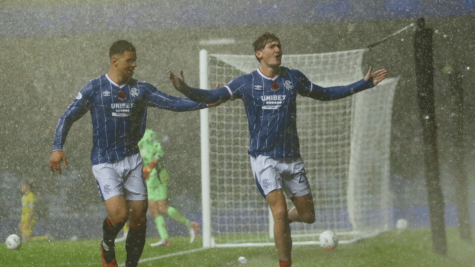 241026 Rangers vs St Johnstone, Ryan Naderi Goal Celebration
