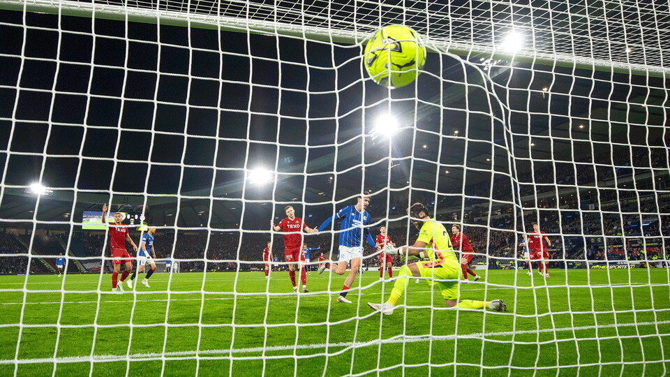 Rangers v Aberdeen, Ryan Naderi Goal 