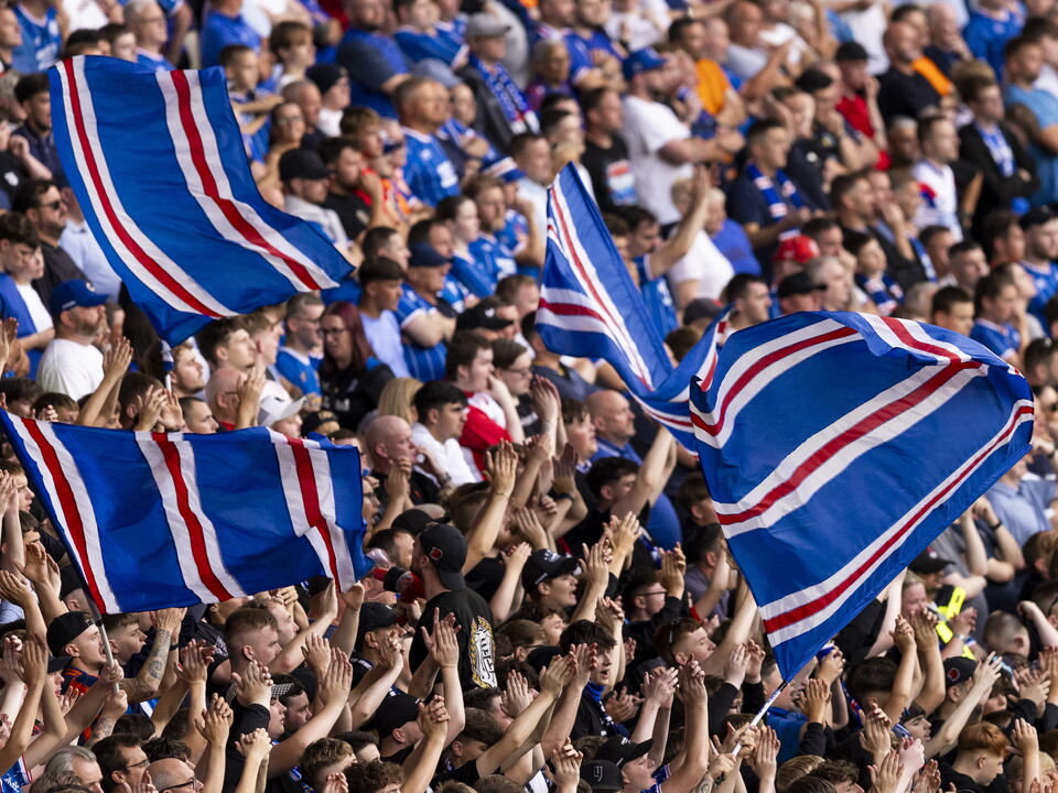 Flags at Ibrox Stadium