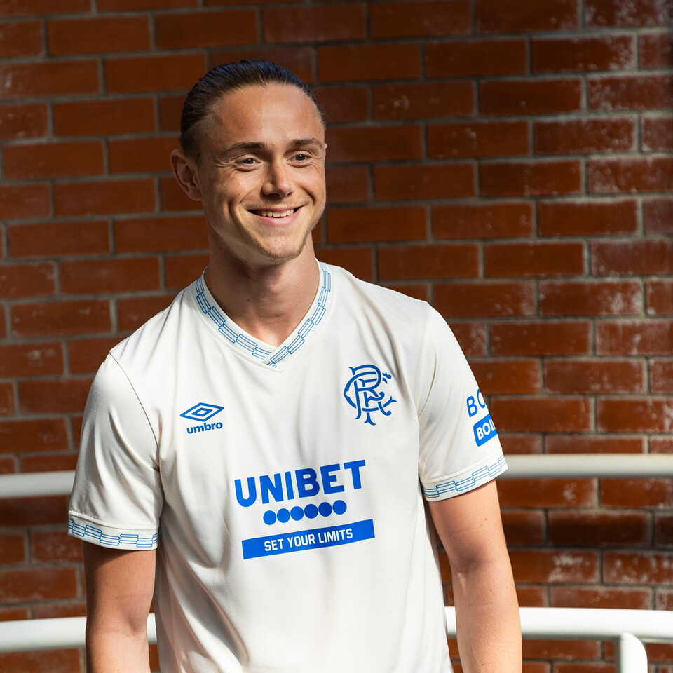Thelo Aasgaard in the 2026-27 Away Kit