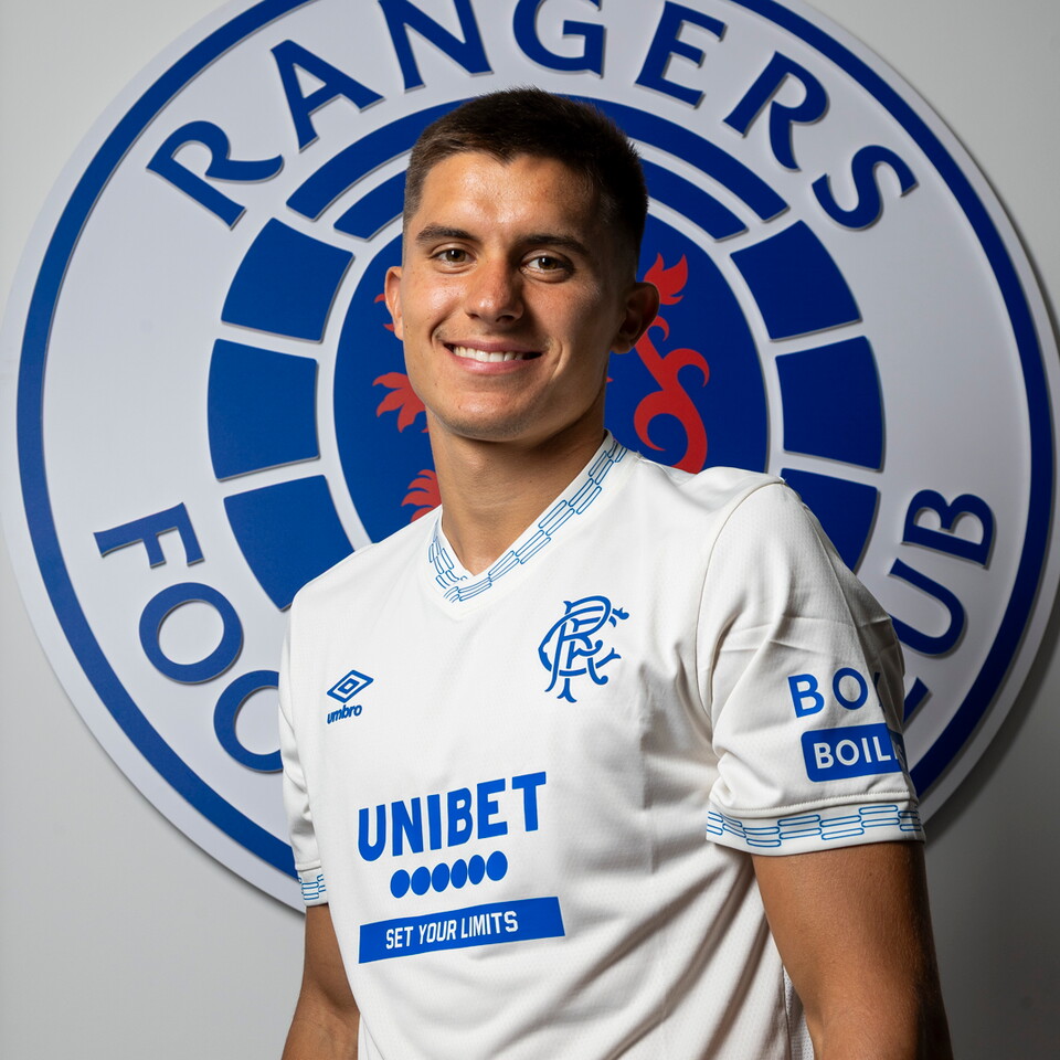 Vanja Dragojevic in the 2026/27 Away Kit